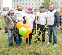 Семьи Архангельска посадили необычную аллею